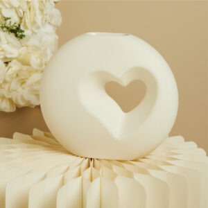 VASETTO TONDO CON FORO A CUORE