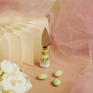 COLTELLINO DA FORMAGGIO DECORO FLOREALE VERDE