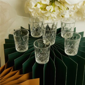 SET 6 BICCHIERINI SCATOLA BOTANICA ORO MIS.15