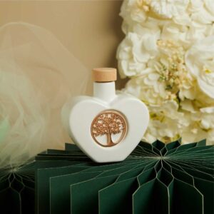 OLIERA CUORE CON OLIO ALBERO DELLA VITA ORO ROSA