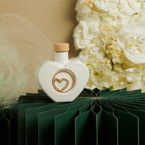 OLIERA CUORE CUORE ORO ROSA 9.5X4.5X9 CM