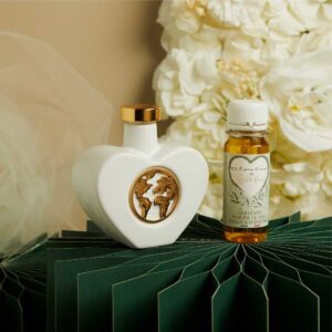 OLIERA CUORE CON OLIO  MONDO ORO  9.5X4.5X9 CM