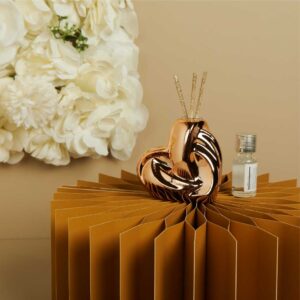 DIFFUSORE CUORE PICCOLO ORO ROSA 8.4X4.7X8 CM