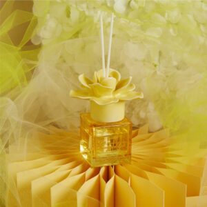 DIFFUSORE CON FIORE GIALLO 100 ML DI ESSENZA FLOREALE