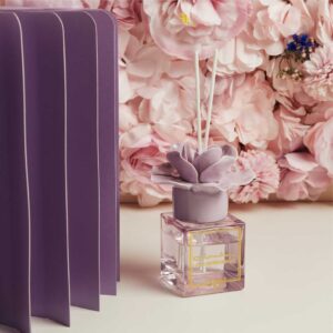 DIFFUSORE CON FIORE LILLA 100 ML DI ESSENZA FLOREALE