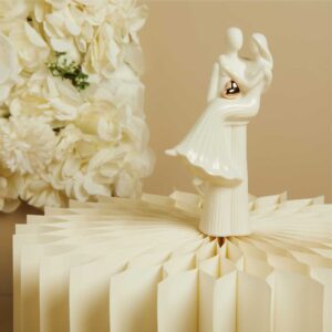 COPPIA SPOSI CUORE ORO ROSA