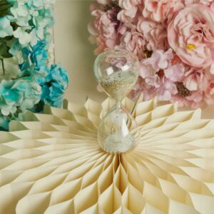 CLESSIDRA  CON CUORE BIANCO