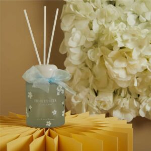 DIFFUSORE AZZURRO  DECORO FIORI 120ML