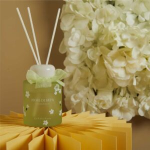 DIFFUSORE VERDE DECORO FIORI 120ML