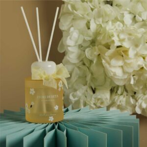 DIFFUSORE GIALLO DECORO FIORI 120ML