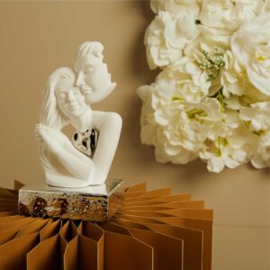 COPPIA6INNAMORATI CON CUORE SU BASE SILVER