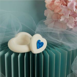 SCATOLINA CUORE CON APPLICAZIONE AZZURRA