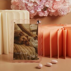 PORTAFOTO NUVOLETTA ROSA CON CUORE