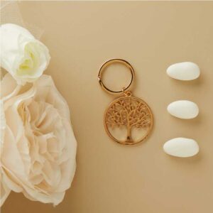 PORTACHIAVI GRANDE ALBERO DELLA VITA ORO