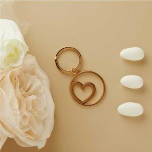 PORTACHIAVI GRANDE CUORE ORO