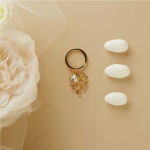 PORTACHIAVI PICCOLO ORO QUADRIFOGLIO