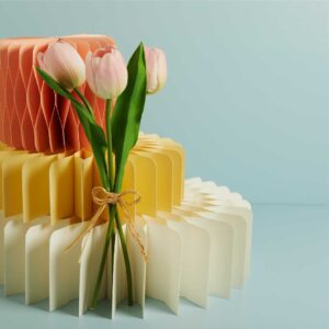 SET 3PZ TULIPANI ROSA