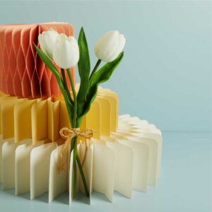 SET 3PZ TULIPANI BIANCHI