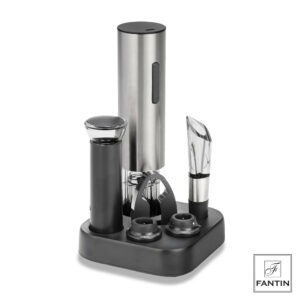 SET CAVATAPPI ELETTICO USB C/TAGLIACARTA-2 TAPPI-POMPA E VERSATORE