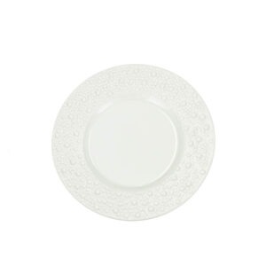 PIATTINO BOLLE BIANCO CM 22 STONEWARE