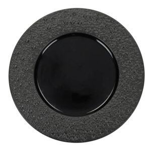 PIATTO BOLLE NERO CM 33 STONEWARE