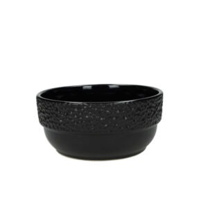 CIOTOLA BOLLE NERA CM 16x7,5 STONEWARE