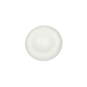 PIATTO CUSCINO BOLLE BIANCO CM 15,5 STONEWARE