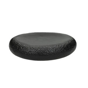 PIATTO CUSCINO BOLLE NERO CM 26,5 STONEWARE