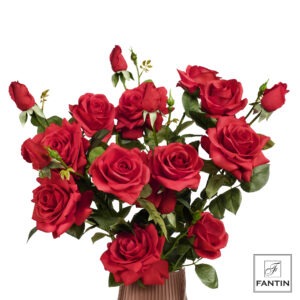 BOUQUET ROSE ROSSE 6 STELI,18 ROSE (3XSTELO) CM. 73,5
