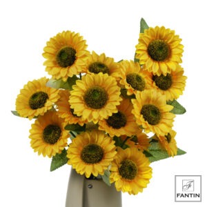 BOUQUET GIRASOLI 6 STELI, 18 GIRASOLI (3XSTELO) CM. 90