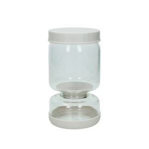 CONTENITORE SCOLA E SERVI SABBIA VETRO/SILICONE/PP