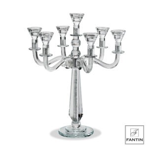 CANDELABRO CRISTALLO 7 FIAMME CM. Ø40XH51