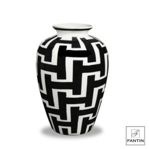 VASO CERAMICA LABIRINTO CM.Ø20,5XH31