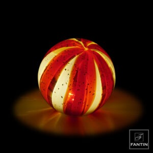 LAMPADA LED SFERA ROSSA CM.Ø12XH11,5