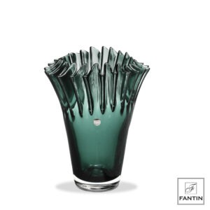 VASO VETRO COROLLA PETROLIOCM. Ø17,5XH22,5
