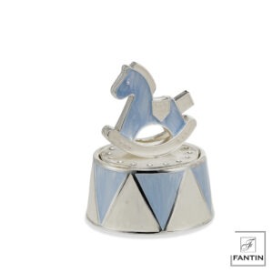CAVALLINO CARILLON AZZURRO CM. Ø7,9XH9,6