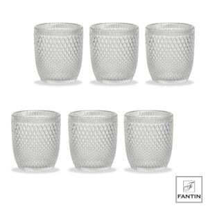 SET 6 BICCHIERI ACQUA TRASPARENTI VETRO 380 ml