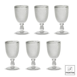 SET 6 CALICI VINO TRASPARENTI VETRO  320 ml