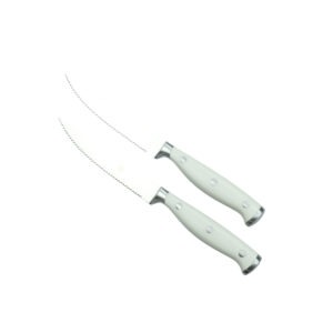 COLTELLO BIANCO BISTECCA SET 2PZ INOX 25CM
