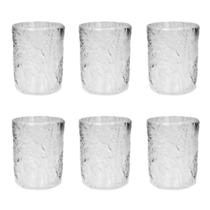 BICCHIERE TROPICAL TRASPARENTE SET 6 PEZZI ACRILICO