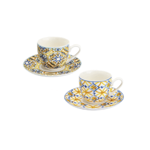 TAZZINA CAFFE MEDICEA SET 2 PZ NEW BONE CHINA