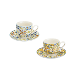 TAZZINA CAFFE MEDICEA SET 2 PZ NEW BONE CHINA