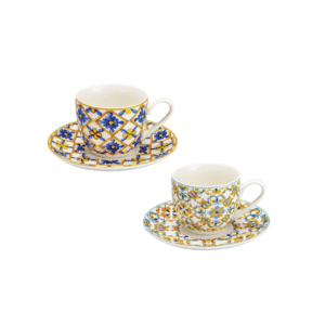 TAZZINA CAFFE MEDICEA SET 2 PZ NEW BONE CHINA