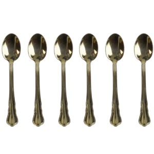 CUCCHIAINO MOKA IMPERIAL GOLDSET 6 PZ INOX