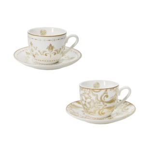 TAZZINA CAFFE EXCALIBUR SET 2PZ NEW BONE CHINA
