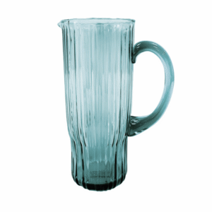 CARAFFA PLISSE TURCHESE VETRO