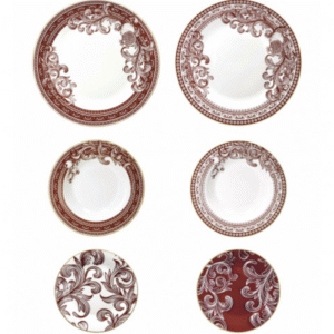 TAVOLA 18 PZ ROYAL RED PORCELLANA