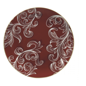 PIATTO PORTATA ROYAL RED PORCELLANA (interno rosso)