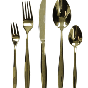 SET POSATE STRETCH GOLD 20 PZ INOX
