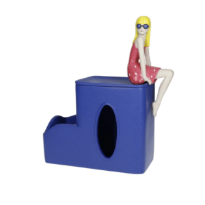 PORTATUTTO FASHIONISTA BLU POLIRESINA